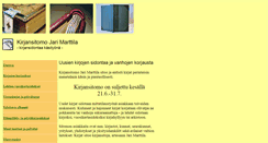 Desktop Screenshot of kirjansitomo-jm.fi
