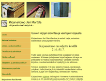 Tablet Screenshot of kirjansitomo-jm.fi